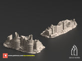 Damochles Industrial Ruins Obstacles 3D-printed model